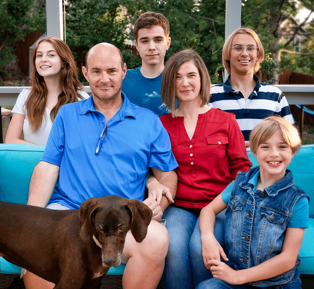 Photo Tracy Engerman and his family.