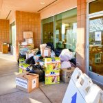 Photo of RHMS collecting donations for Denver Dumb Friends League.