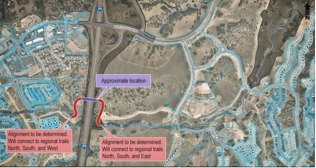 I-25/Castle Pines Parkway bicycle/pedestrian bridge rendering