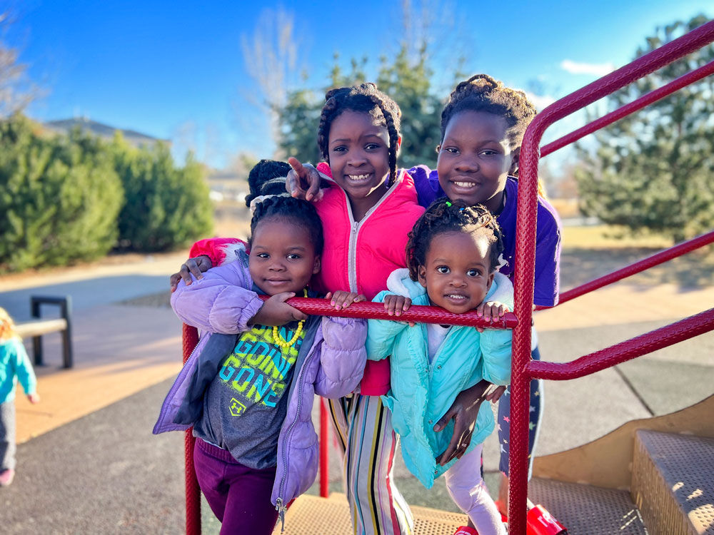 Happy children from the Congo