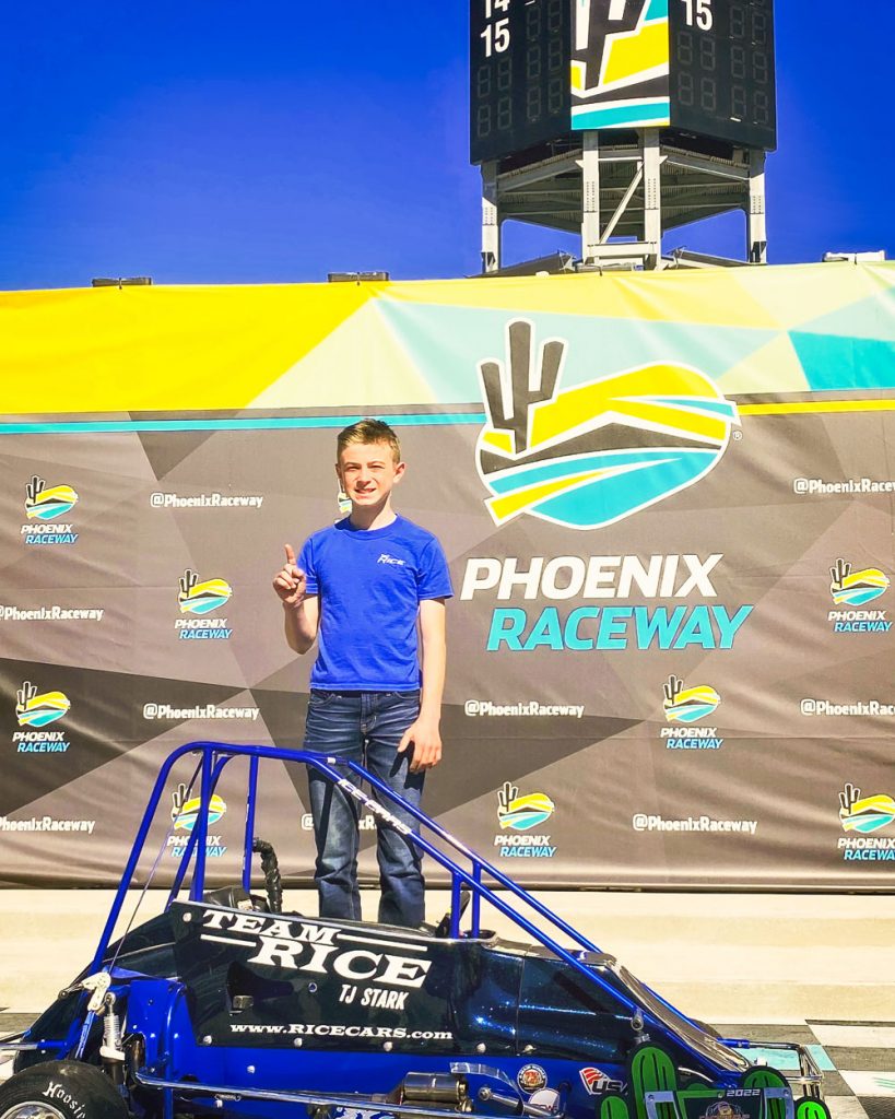 Photo of TJ Stark wins the POWRi Quarter Midget Nationals at the Phoenix Raceway