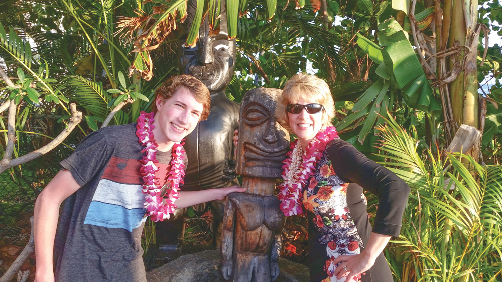 Photoo of Johnny Stack and his mom, Laura