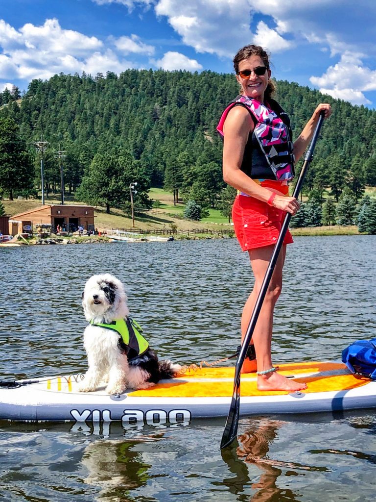 Photo of Roxy paddleboarding