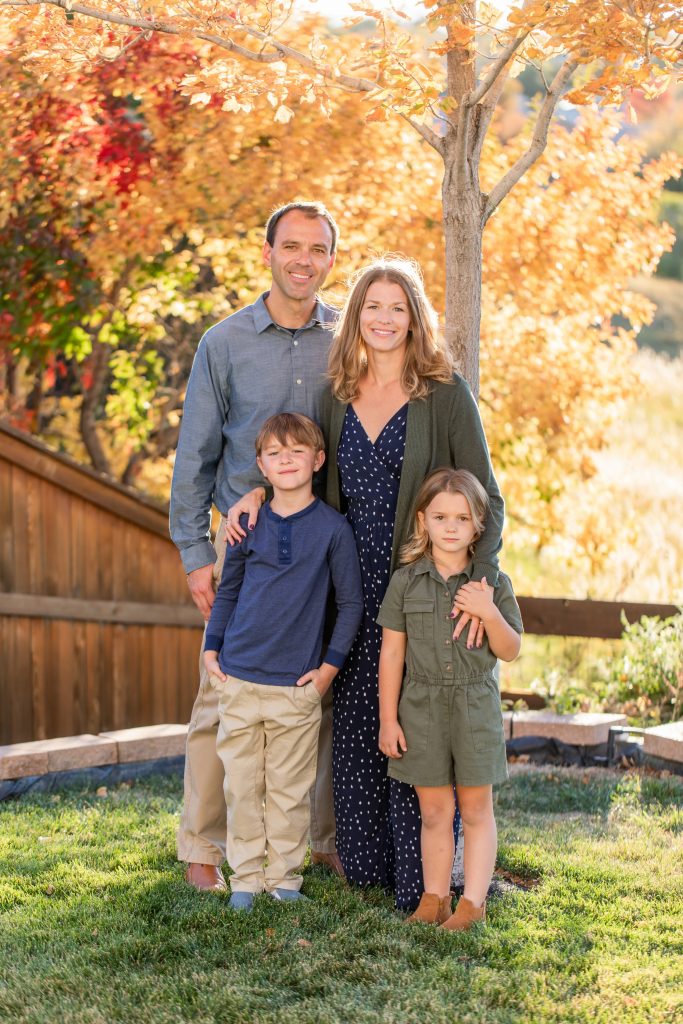 Photo of The Dale family – Ben, Julia, Charlie and Ellie