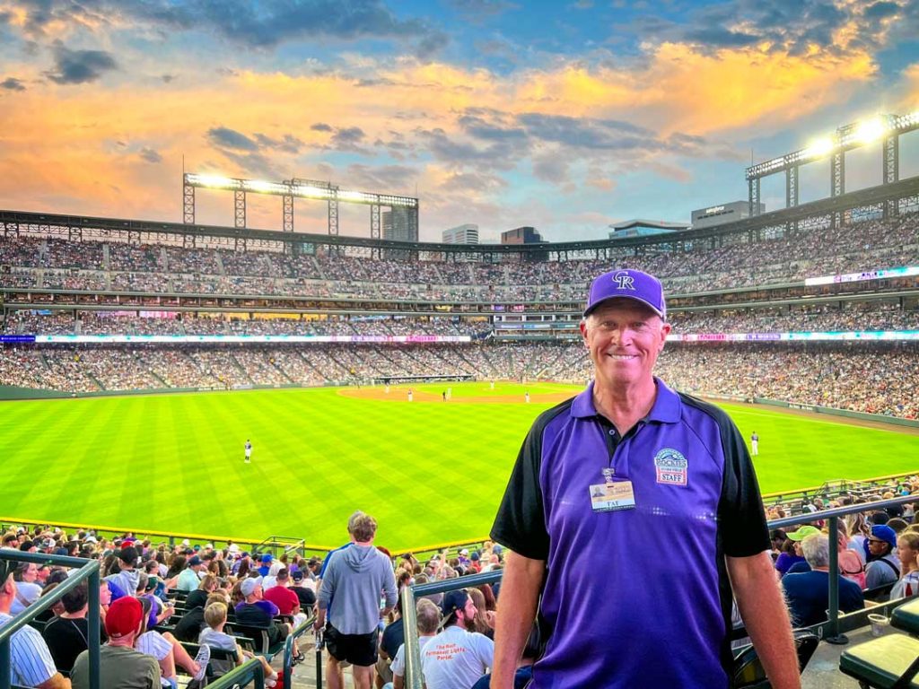 Photo of Pat Dempsey at Coors Field