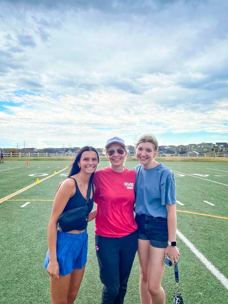 Photo of Director and founder of CPA, Lane Roberts, with Katie Hebert (left) and Meghan Ruder (right)