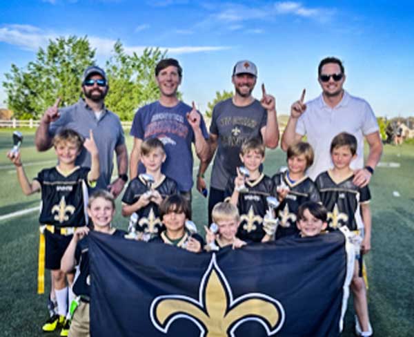 Photo of Castle Pines Athletics flag football athletes