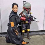 mother and child dress up in costume