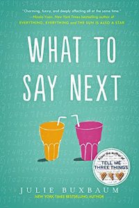 book cover for what to say next