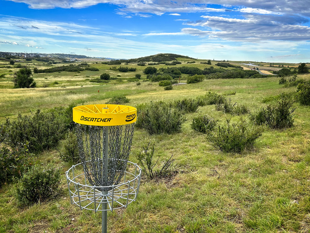 disc golf out in field