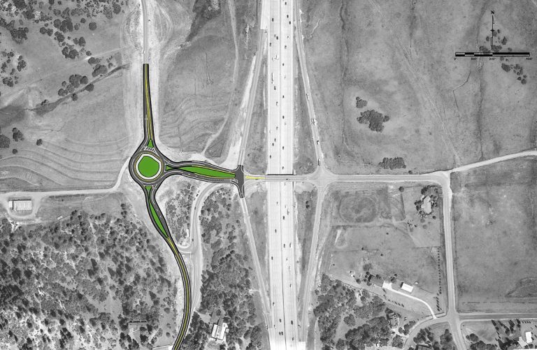Roundabout coming to Lagae and Happy Canyon roads The Castle Pines