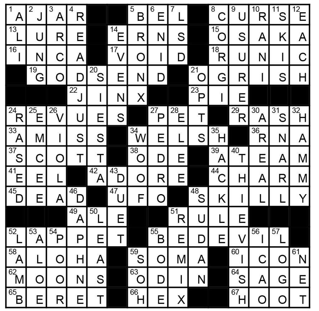 solution crossword