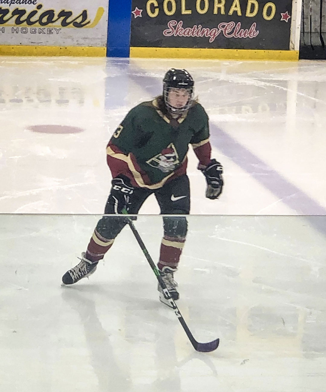 hockey player on the ice