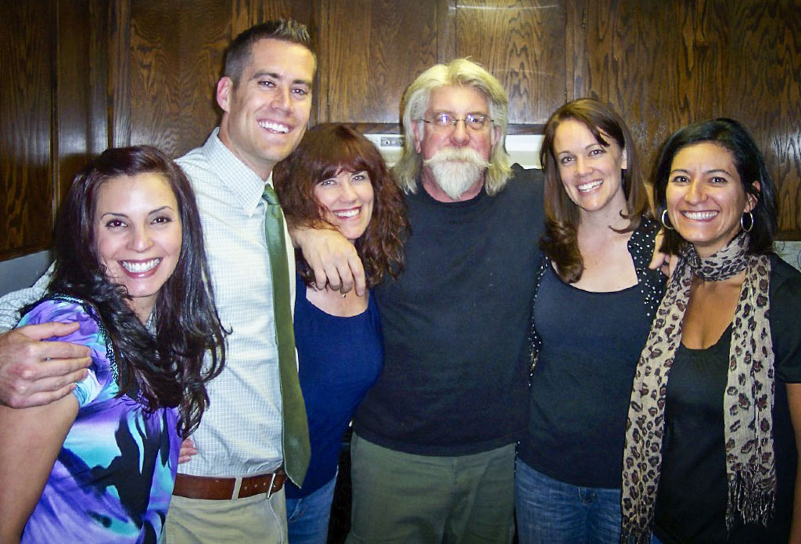 group of people in kitchen