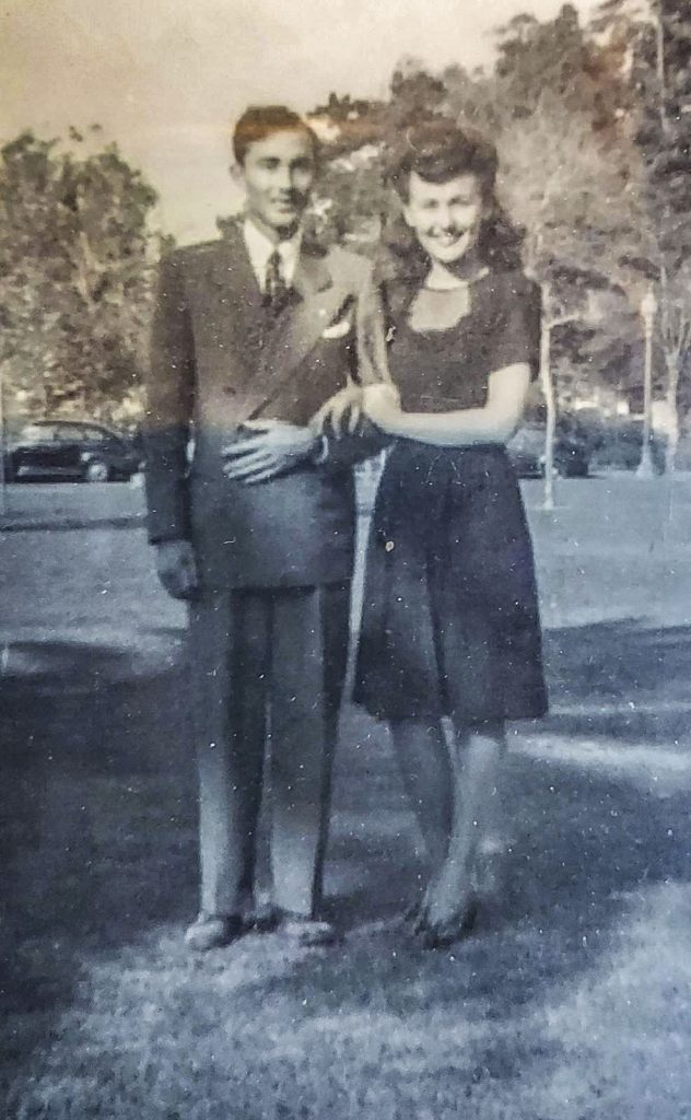 couple in black and white