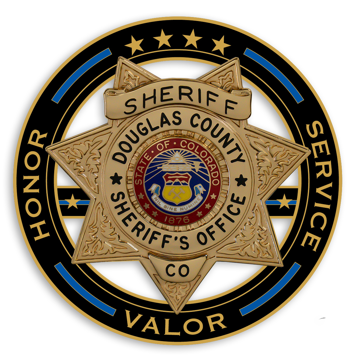 coin logo for Douglas County Sheriff