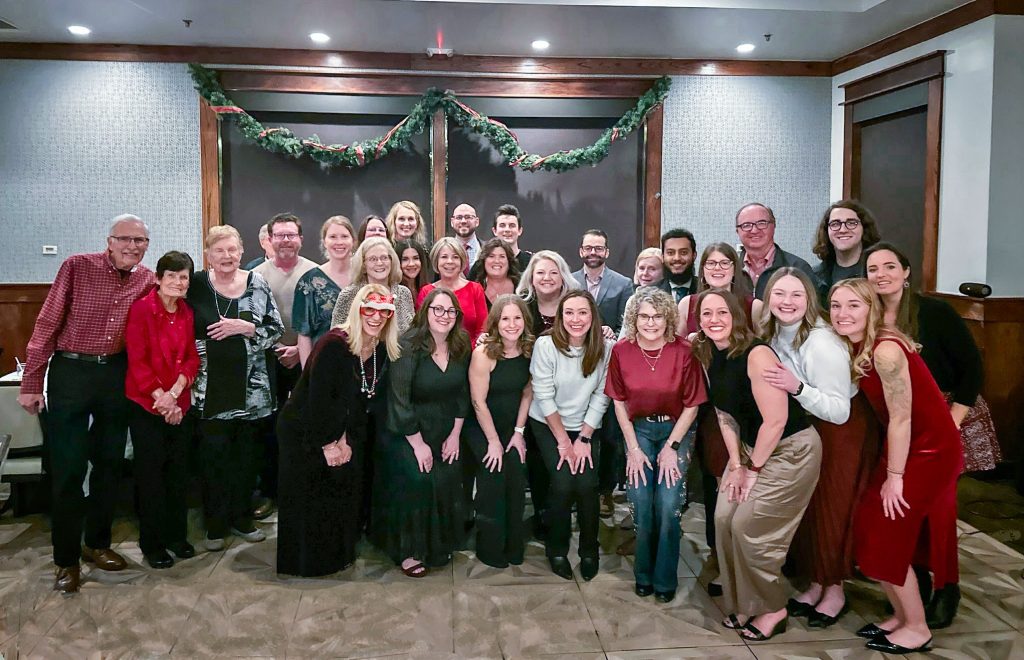 Holiday party pic of staff