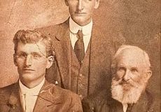 Left to right: Robert and Charlie Heir with their father John Heir. Carroll Heir (not pictured) was Robert’s son and a successful rancher, businessman and politician in Douglas County.