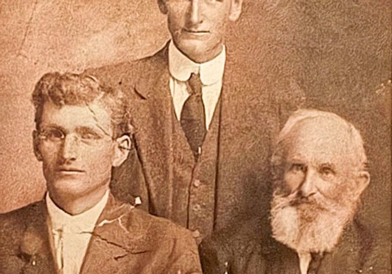 Left to right: Robert and Charlie Heir with their father John Heir. Carroll Heir (not pictured) was Robert’s son and a successful rancher, businessman and politician in Douglas County.