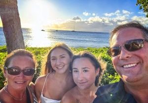 LeaAnn, Lauren, Lindsey, and Jason in Maui, June 2024.