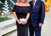 Vivian and her husband, Dr. Raul Murciano, Jr., at LIV Sotheby’s International Realty event in downtown Denver last year.