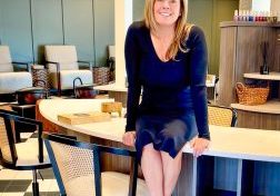 Roxanne Mount in Olive Juice Beauty Bar in Highlands Ranch, which she co-owns with her husband Greg. Their love of travel and extensive hospitality experience makes the space a unique oasis.