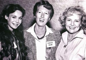 Carole Williams with Betty White and Mary Crosby (daughter of Bing) at a Morris Animal Foundation meeting.