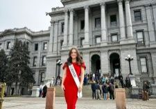 Sarah Swift’s first appearance as Miss Colorado was alongside the American Heart Association in Denver for “Wear Red Day at the Capitol.”