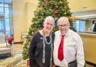 5280+ Senior Chorales co-founder and accompanist Cindy Runkel with choir member and Legacy Village resident Jerry Dilley after the “Good Tidings” performance last month.