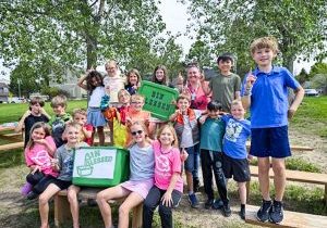 Teacher Jenna Johns and her third-grade class donated the most in-kind items for the Buffalo Ridge Elementary and Bin Blessed donation drive. They celebrated with a root beer float party in late May.