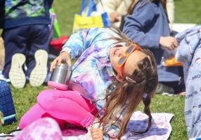 Students at Buffalo Ridge elementary school witnessed the recent solar eclipse together during a school-wide watch party picnic. The school supplied NASA approved glasses and a sack lunch for each student, and families were invited to attend.