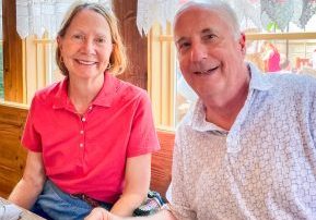 Roberta Allen and Steve Dawes on a recent trip to Vail. 
