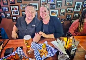 Ryan and Jen Anderson enjoyed a meal in Parker recently.